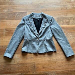 Gray Women's Blazer from White House Black Market